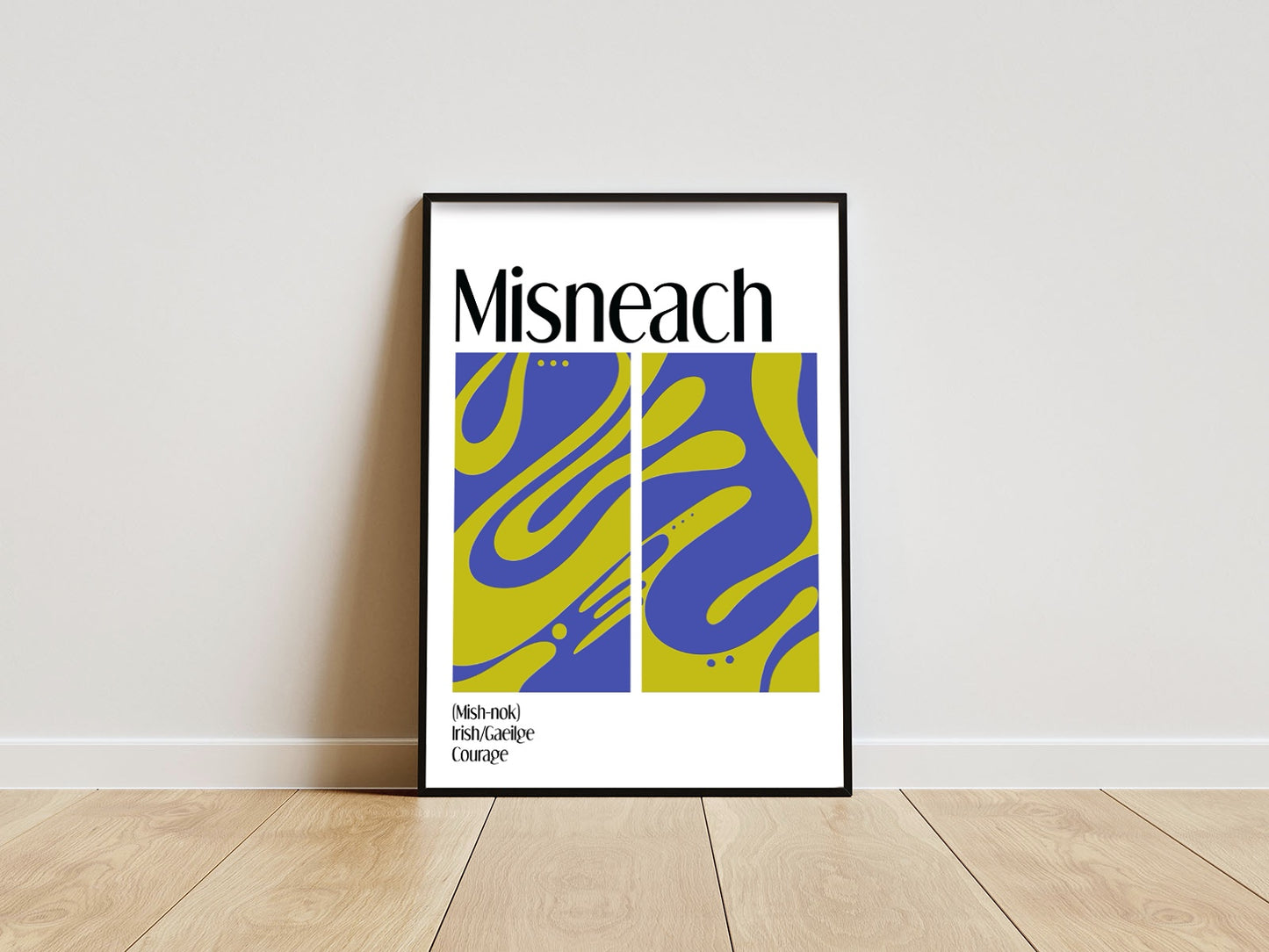 Misneach / Courage - Irish Language Print