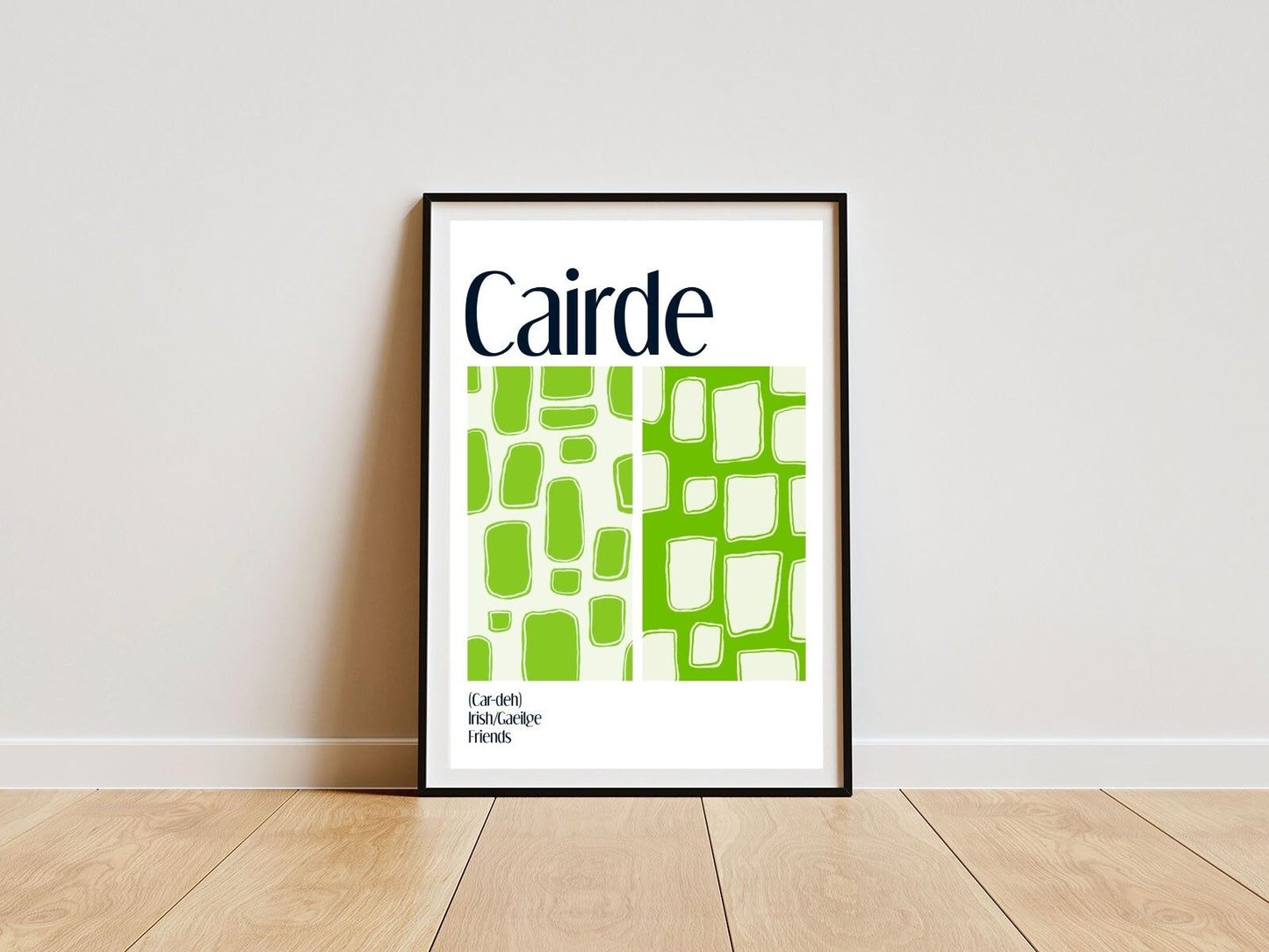 Cairde / Friends - Irish Language Print