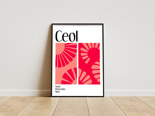 Ceol / Music - Irish Language Print