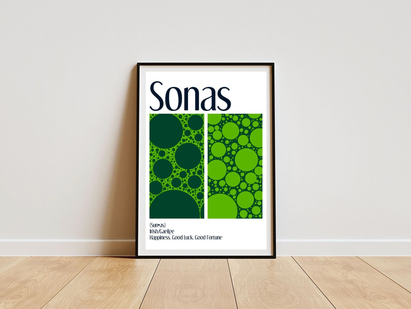 Sonas / Happiness - Irish Language Print