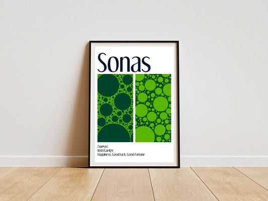 Sonas / Happiness - Irish Language Print